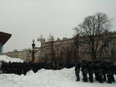 В Москве арестовали мужчину, который подрался с омоновцами на акции протеста