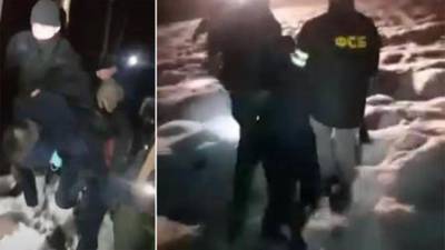 Появилось видео задержания участника драки с полицией 23 января в Москве