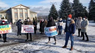 В Молдавии граждане вышли на акцию в защиту русского языка