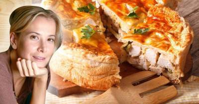 Пирог с вареной курицей с фирменной перчинкой от Юлии Высоцкой