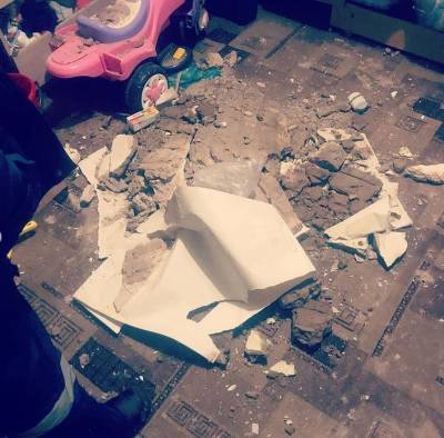 В одном из домов столицы Удмуртии обрушился потолок