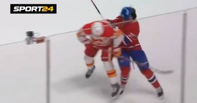 Жесткий удар с локтя в голову. Русский хоккеист Романов дважды стал жертвой в НХЛ: лишился шлема и заработал штраф