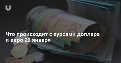 Что происходит с курсами доллара и евро 29 января - news.tut.by - Белоруссия