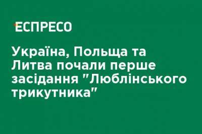 Украина, Польша и Литва начали первое заседание "Люблинского треугольника"