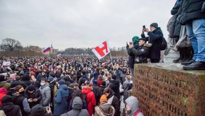 В Петербурге арестовали организаторов несогласованного митинга за Навального