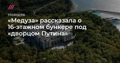 «Медуза» рассказала о 16-этажном бункере под «дворцом Путина»