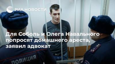 Для Соболь и Олега Навального попросят домашнего ареста, заявил адвокат