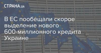 В ЕС пообещали скорое выделение нового 600-миллионного кредита Украине