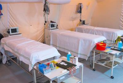 Военные медики ЗВО развернули мобильный госпиталь на 200 койко-мест в Ленобласти