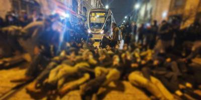 Буйная демонстрация поселенцев: 8 полицейских ранены