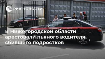 В Нижегородской области арестовали пьяного водителя, сбившего подростков