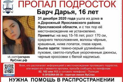 В Ярославском районе пропала девушка-подросток.