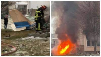 Самолет рухнул на жилой дом, кадры с места трагедии и что известно о погибших: "Превратился в руины из пепла"