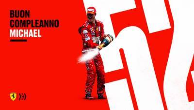 В Ferrari поздравили Михаэля Шумахера с 52-летием