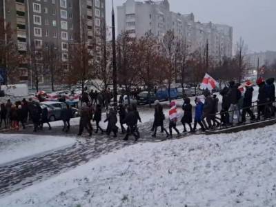 Александр Лукашенко - Беларусь начала новый год с традиционного воскресного протеста против Лукашенко - sobesednik.ru - Белоруссия - Минск