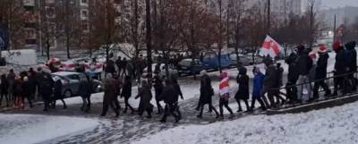 Оппозиция в Минске вышла на первую в этом году акцию протеста