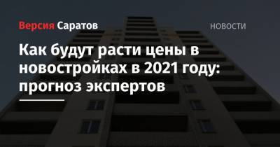 Владимир Путин - Павел Луценко - Как будут расти цены в новостройках в 2021 году: прогноз экспертов - nversia.ru