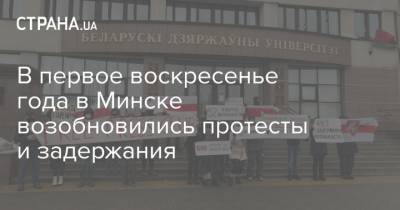 В первое воскресенье года в Минске возобновились протесты и задержания