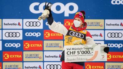 Вторая победа подряд: как Большунов выиграл гонку преследования на «Тур де Ски»