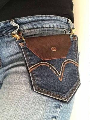 Где можно применить карманы от старых джинсов