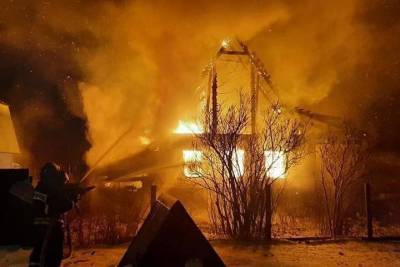 При пожаре под Москвой погибли два человека