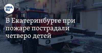 В Екатеринбурге при пожаре пострадали четверо детей. Фото