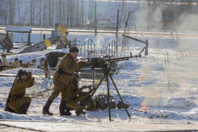 В парке "Патриот" воссоздали операцию советских войск "Искра"