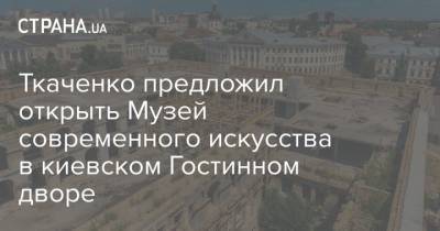 Ткаченко предложил открыть Музей современного искусства в киевском Гостинном дворе