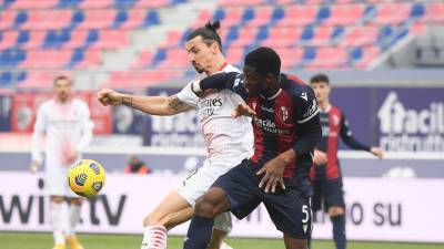«Милан» обыграл «Болонью» в матче Серии А