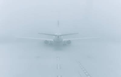 Вечерний туман внес свои коррективы в работу аэропорта «Одесса»