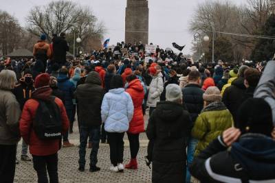 Несанкционированный митинг в Астрахани 31 января: онлайн-трансляция «МК в Астрахани»