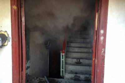 Под утро в Ивановской области загорелась лестничная клетка МКД