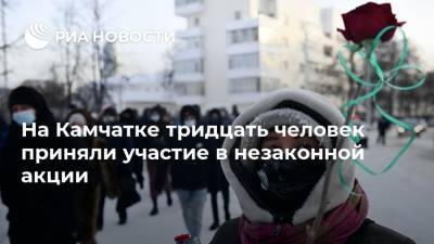 На Камчатке тридцать человек приняли участие в незаконной акции