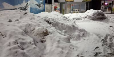 Рязанцы пожаловались на горы снега на остановке в Дягилеве - 7info.ru - Рязань - Военный