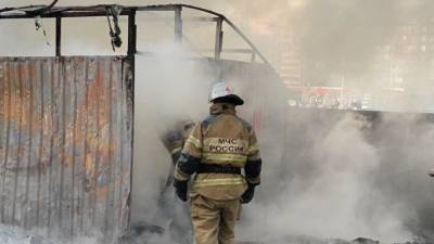Сотрудники МЧС спасли 10 человек из горящего дома в Москве