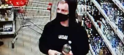 Подозреваемый в серии магазинных краж объявлен в розыск в Петрозаводске (ВИДЕО)
