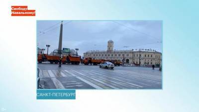 Штаб Навального объявил новое место сбора для участников несанкционированной протестной акции в Петербурге