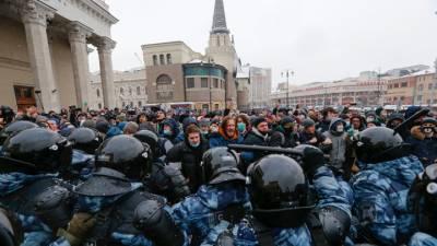 МВД уточнило число участников несанкционированной акции в Москве