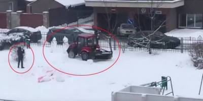 Приказ — уничтожить: в минском дворе прошла спецоперация по разрушению снеговиков