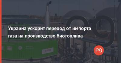 Украина ускорит переход от импорта газа на производство биотоплива