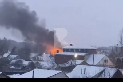 На улице Мервинская в Рязани произошёл пожар