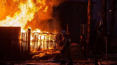 Ростовчанин заживо сгорел в собственном доме