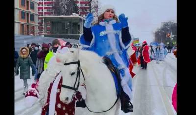 В Уфе на параде Снегурочек звезда Анна Семенович отморозила губы, нос и уши