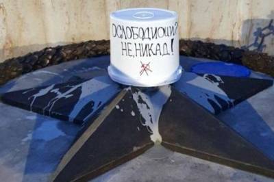 Сербская полиция задержала вандалов, которые залили Вечный огонь цементом