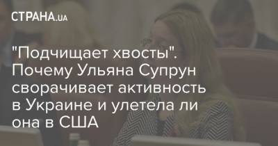 "Подчищает хвосты". Почему Ульяна Супрун сворачивает активность в Украине и улетела ли она в США