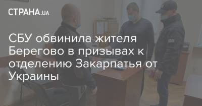 СБУ обвинила жителя Берегово в призывах к отделению Закарпатья от Украины