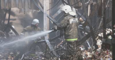 В Полесском районе при пожаре пострадал человек