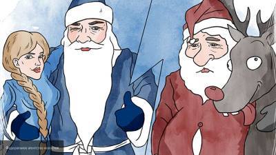 Санта-Клаус и Дед Мороз раскололи Украину на запад и восток