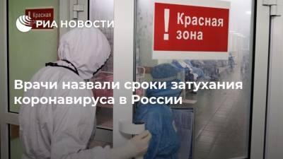 Врачи назвали сроки затухания коронавируса в России