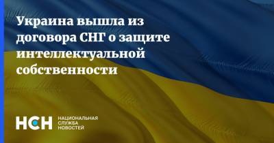 Украина вышла из договора СНГ о защите интеллектуальной собственности